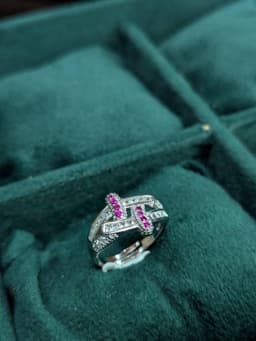 Ruby knot ring thumbnail 0