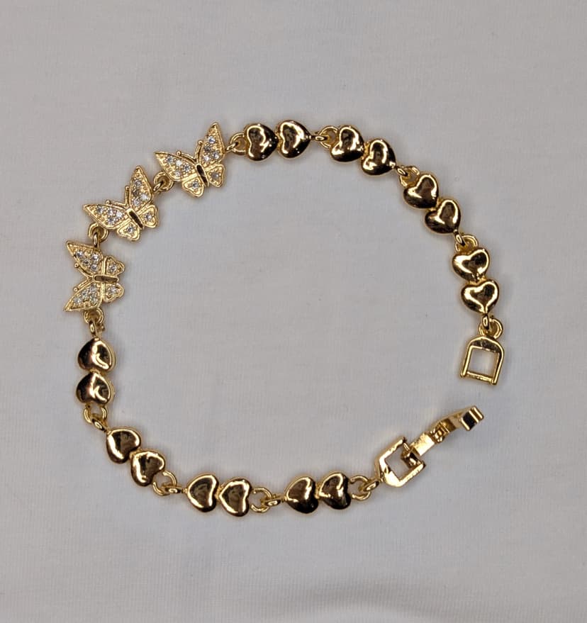 Butterfly stainless steel bracelet 