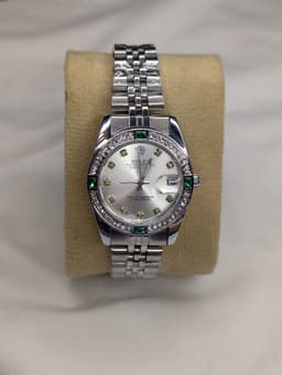 ROLEX GREEN RHINESTONE  thumbnail 0
