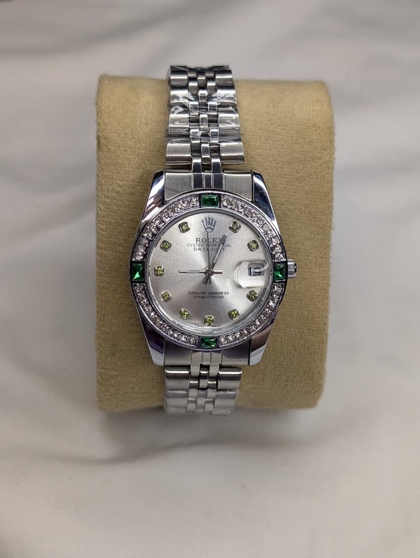 ROLEX GREEN RHINESTONE 