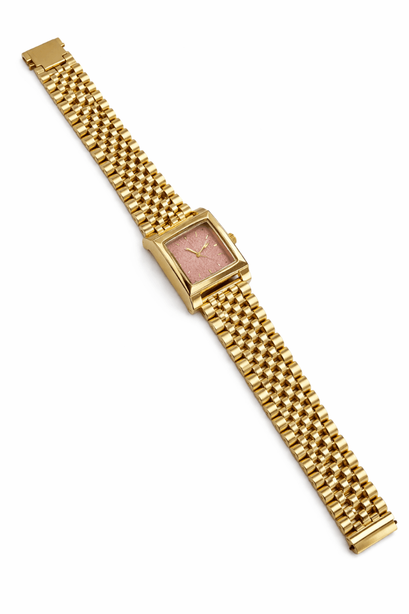 TIMAS SQUARE BROWN DIAL 
