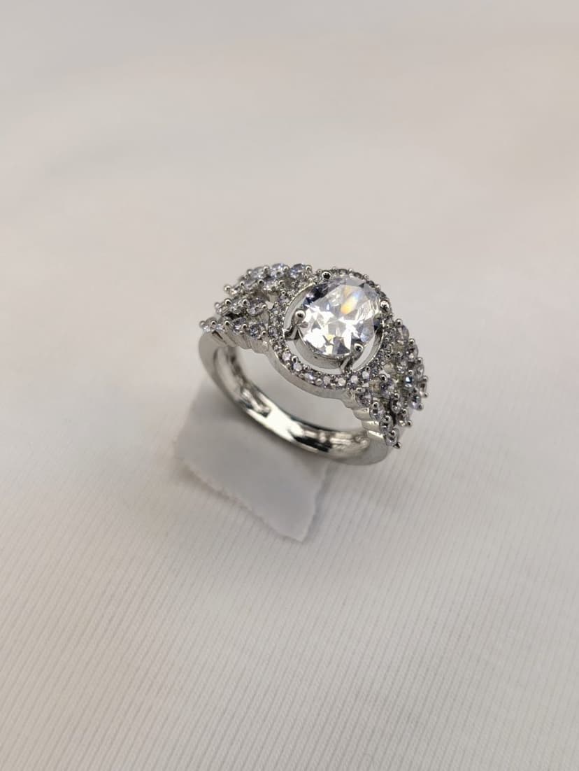 Silver spark ring
