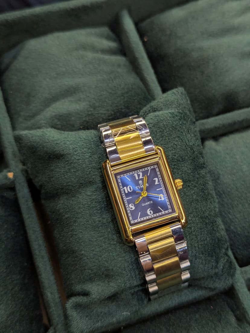 TIMAS SQUARE BLUE DIAL 