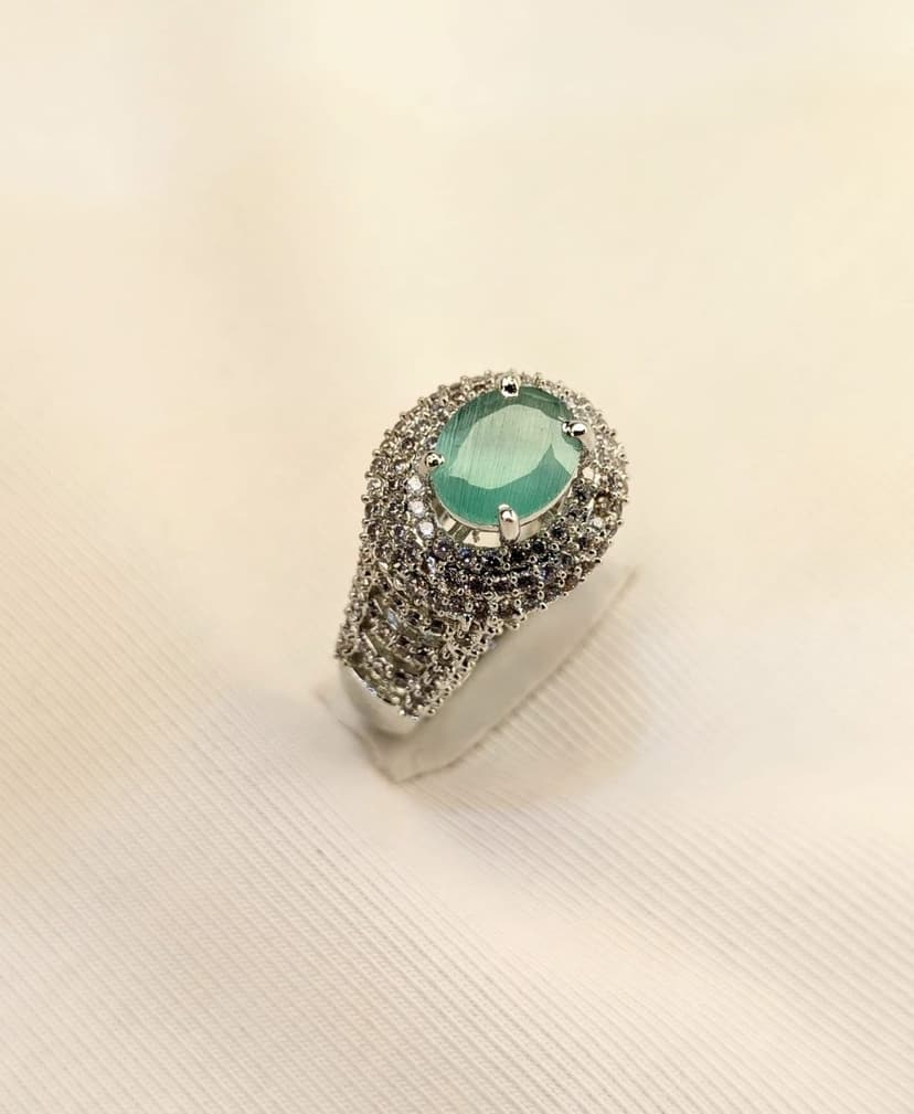 Mint Elegance  Ring