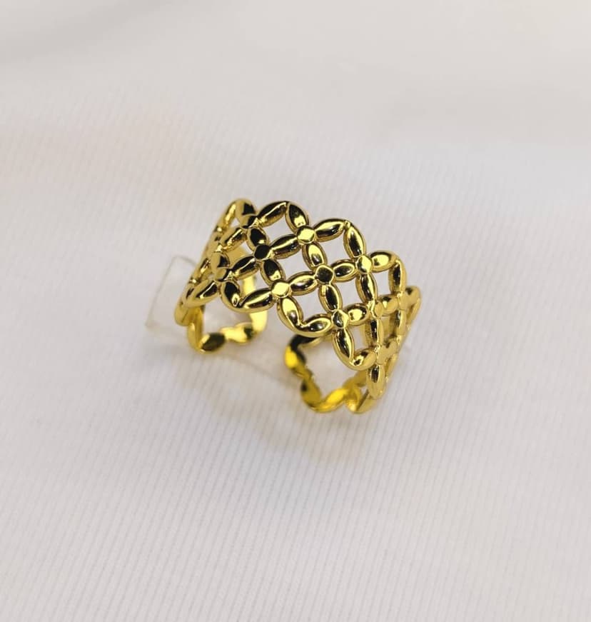  Floral Lattice Ring 