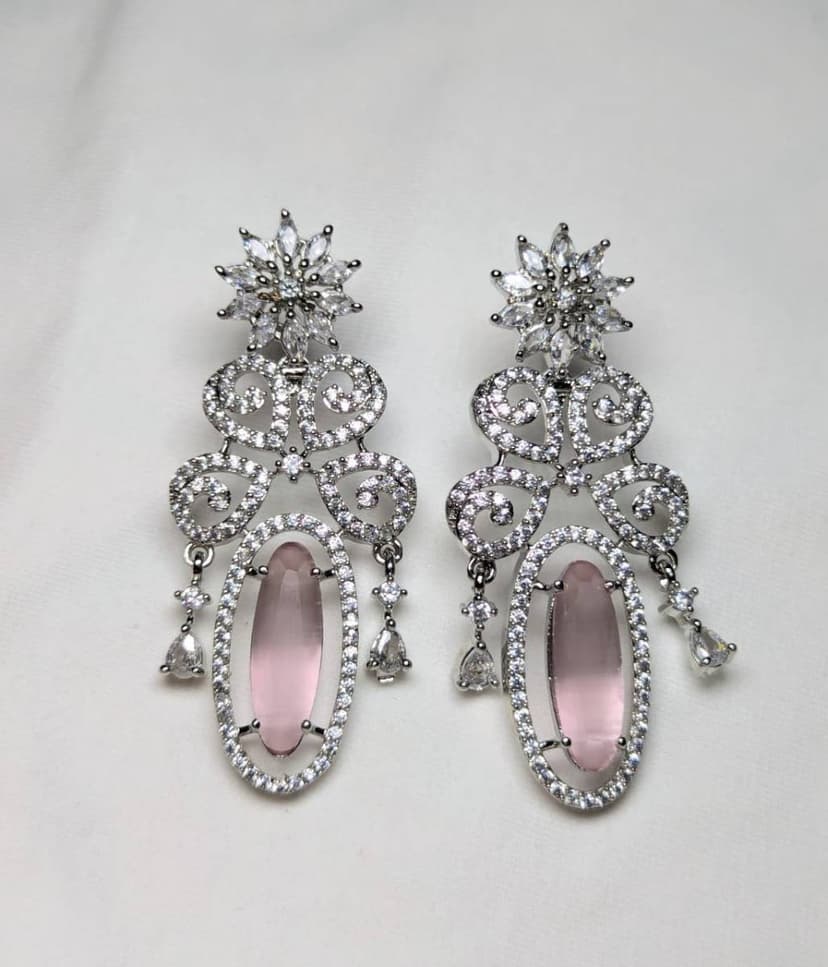 Pink earrings