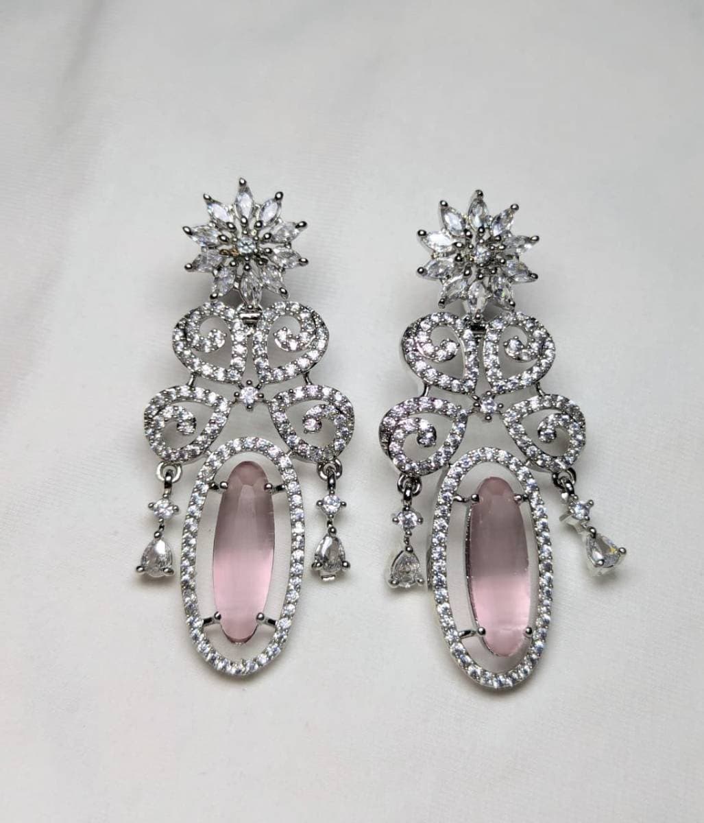 Pink earrings